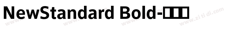 NewStandard Bold字体转换